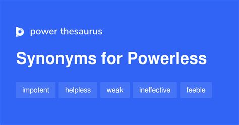 powerless synonym.